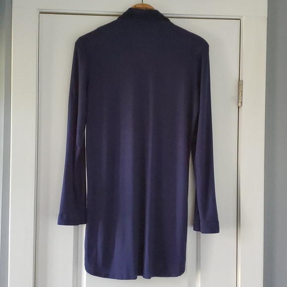 Victoria Secret navy blue button down night shirt! - Picture 6 of 7